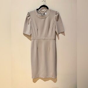 Donna Morgan Taupe Midi Dress
